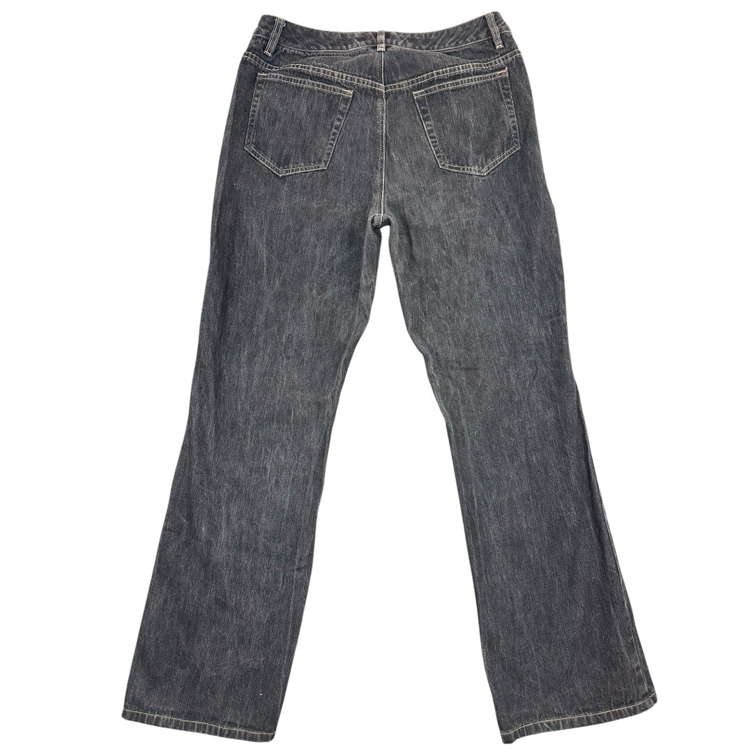 Liz Claiborne Dark Charcoal Washed Straight Leg Jeans