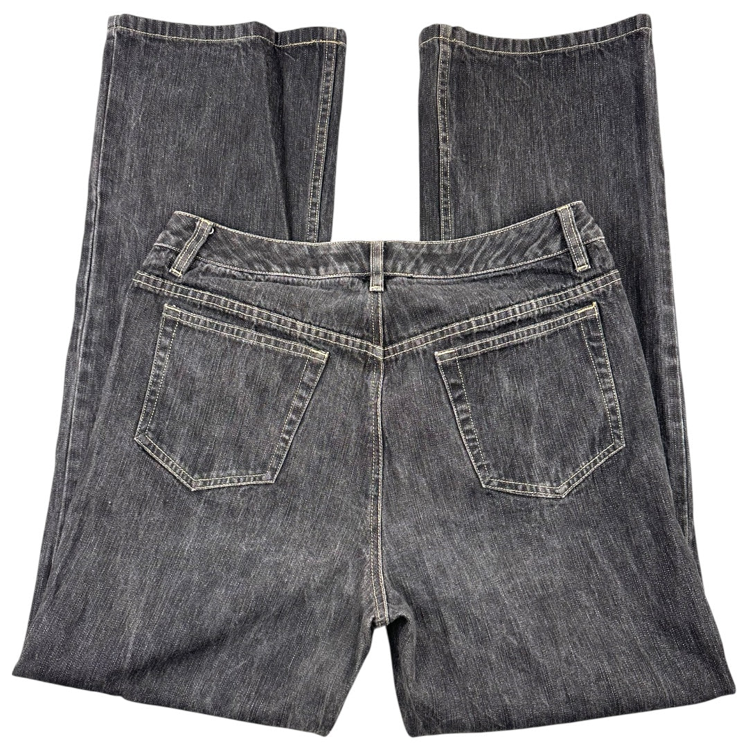 Liz Claiborne Dark Charcoal Washed Straight Leg Jeans