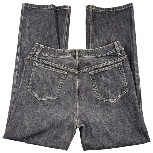 Liz Claiborne Dark Charcoal Washed Straight Leg Jeans