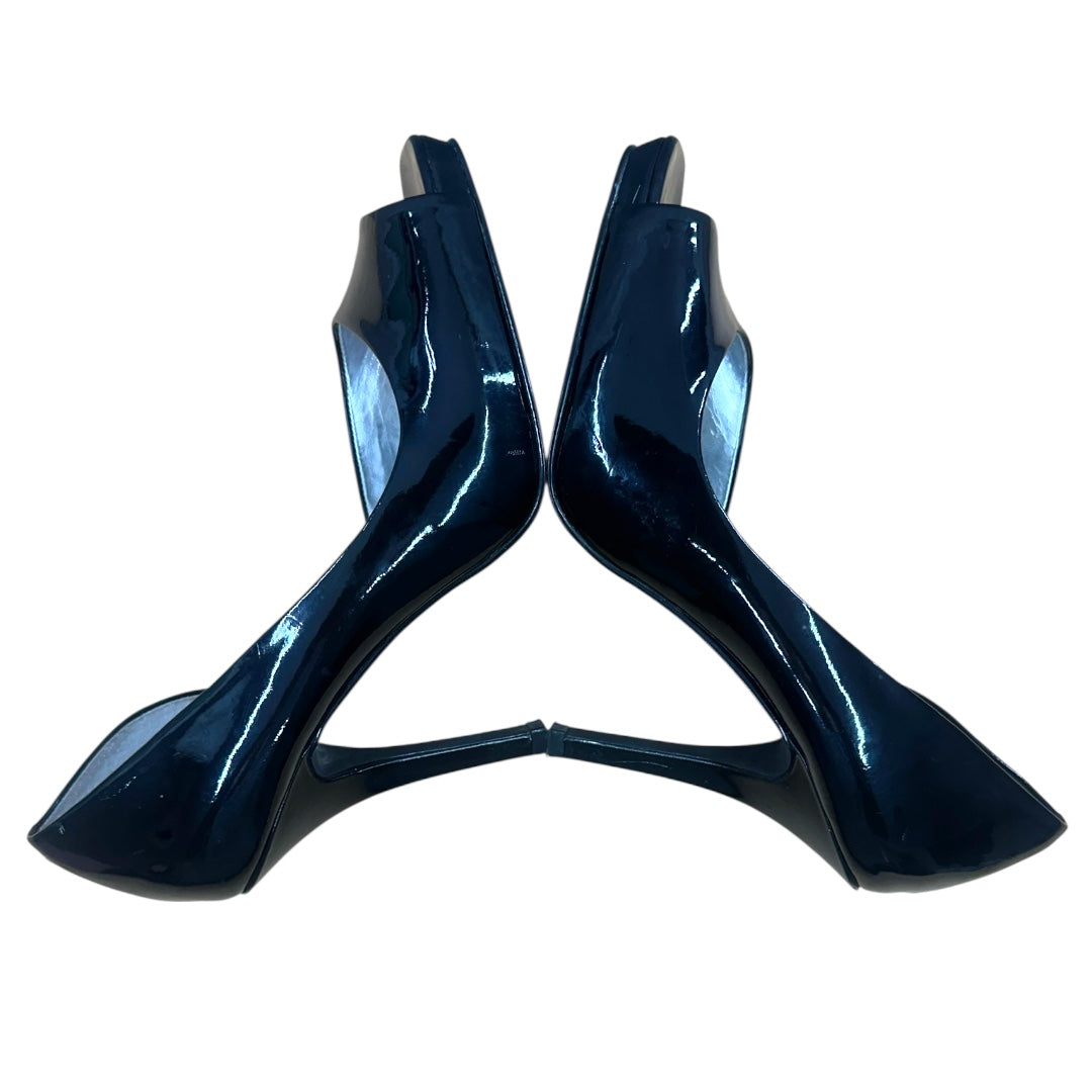Mossimo Black Patent Leather Peep Toe Pump