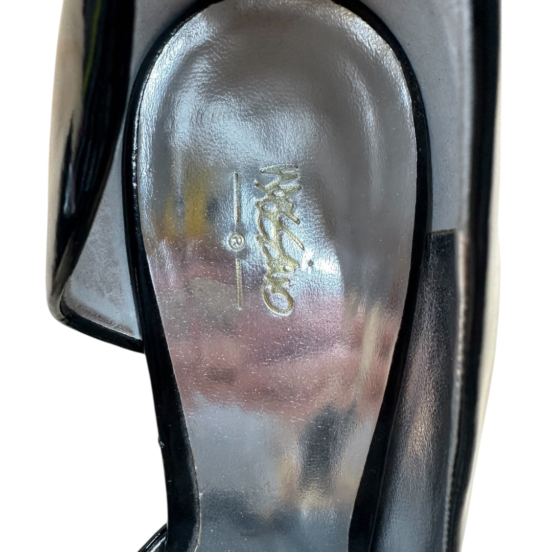 Mossimo Black Patent Leather Peep Toe Pump