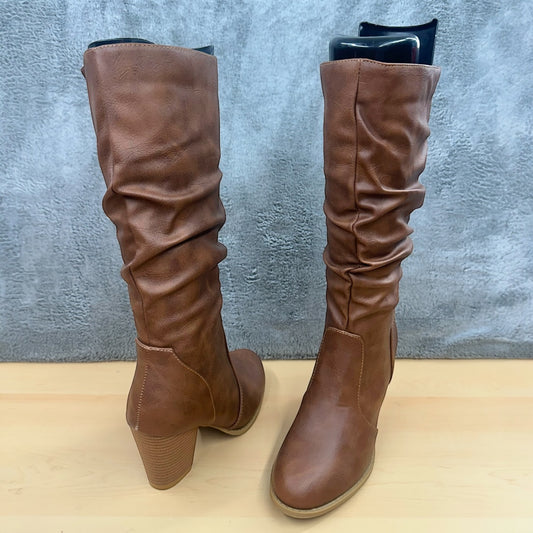 Forever Tan Slouchy Mid Calf Boot