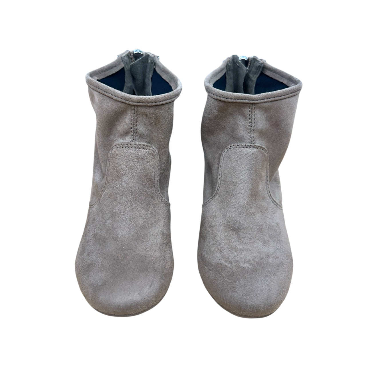 Qupid Tan Faux Suede Ankle Boot