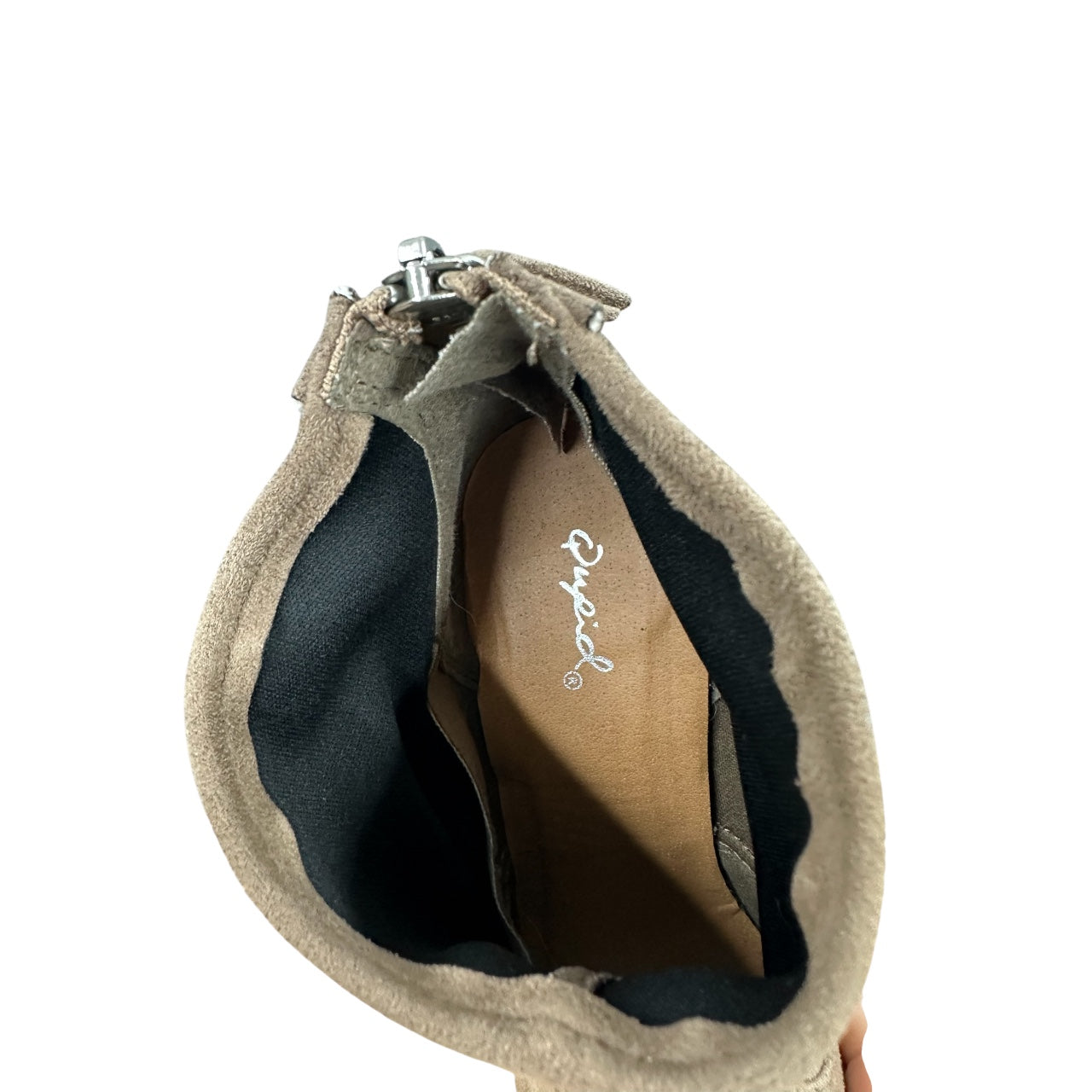 Qupid Tan Faux Suede Ankle Boot