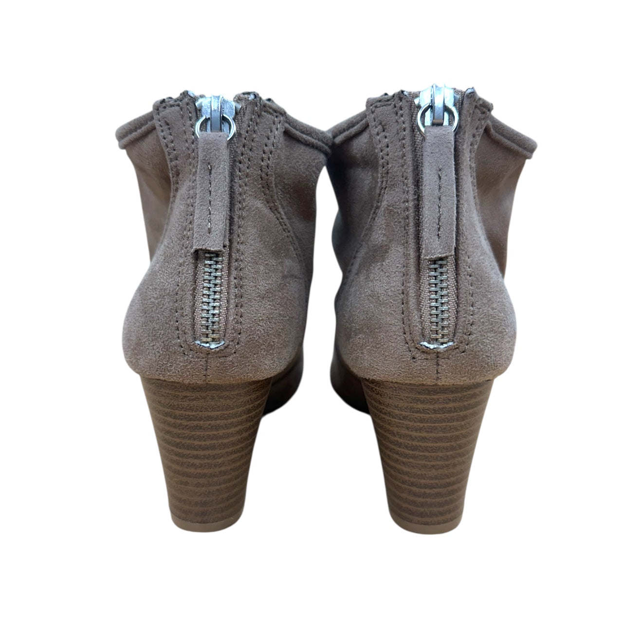 Qupid Tan Faux Suede Ankle Boot