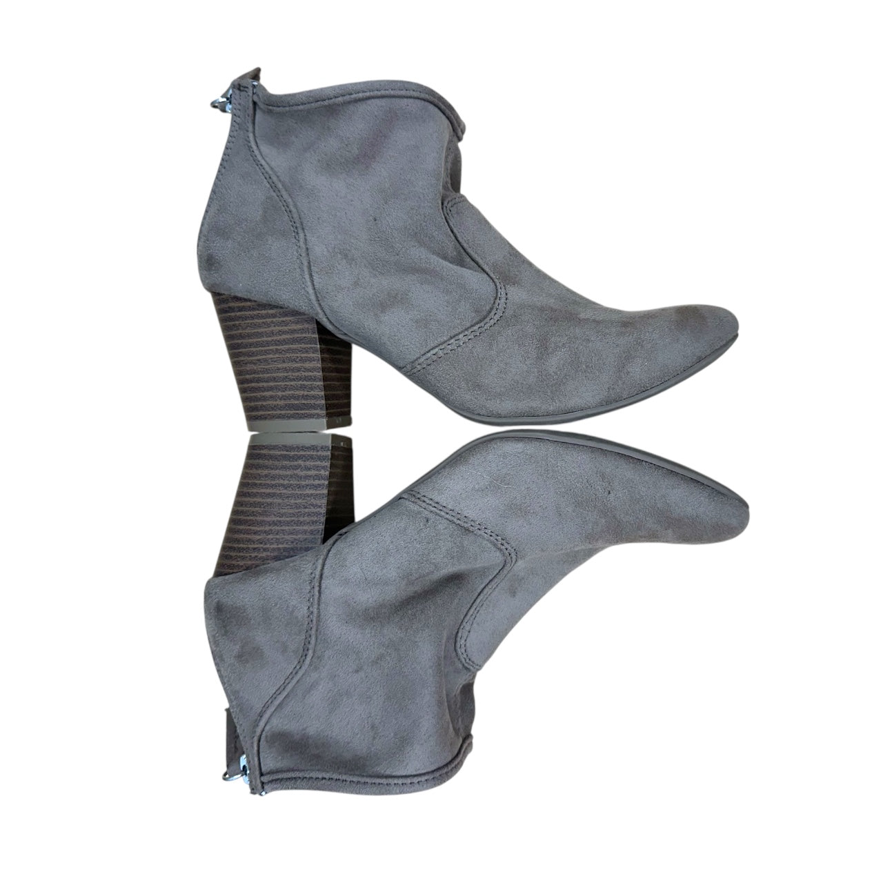 Qupid Tan Faux Suede Ankle Boot