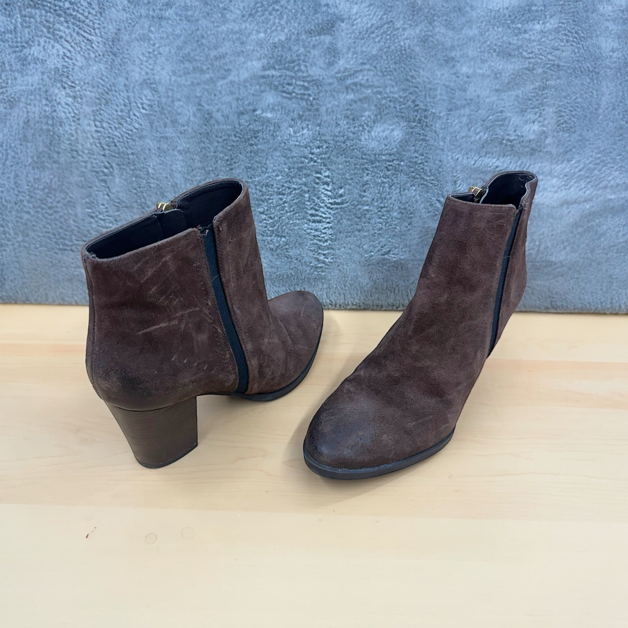 Franco Sarto Brown Suede Ankle Boot