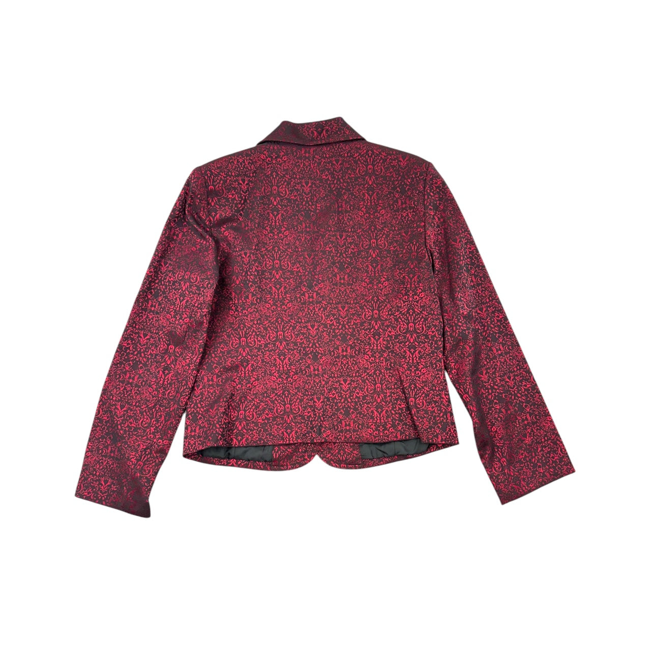 Apt. 9 Red and Black Damask Print Blazer