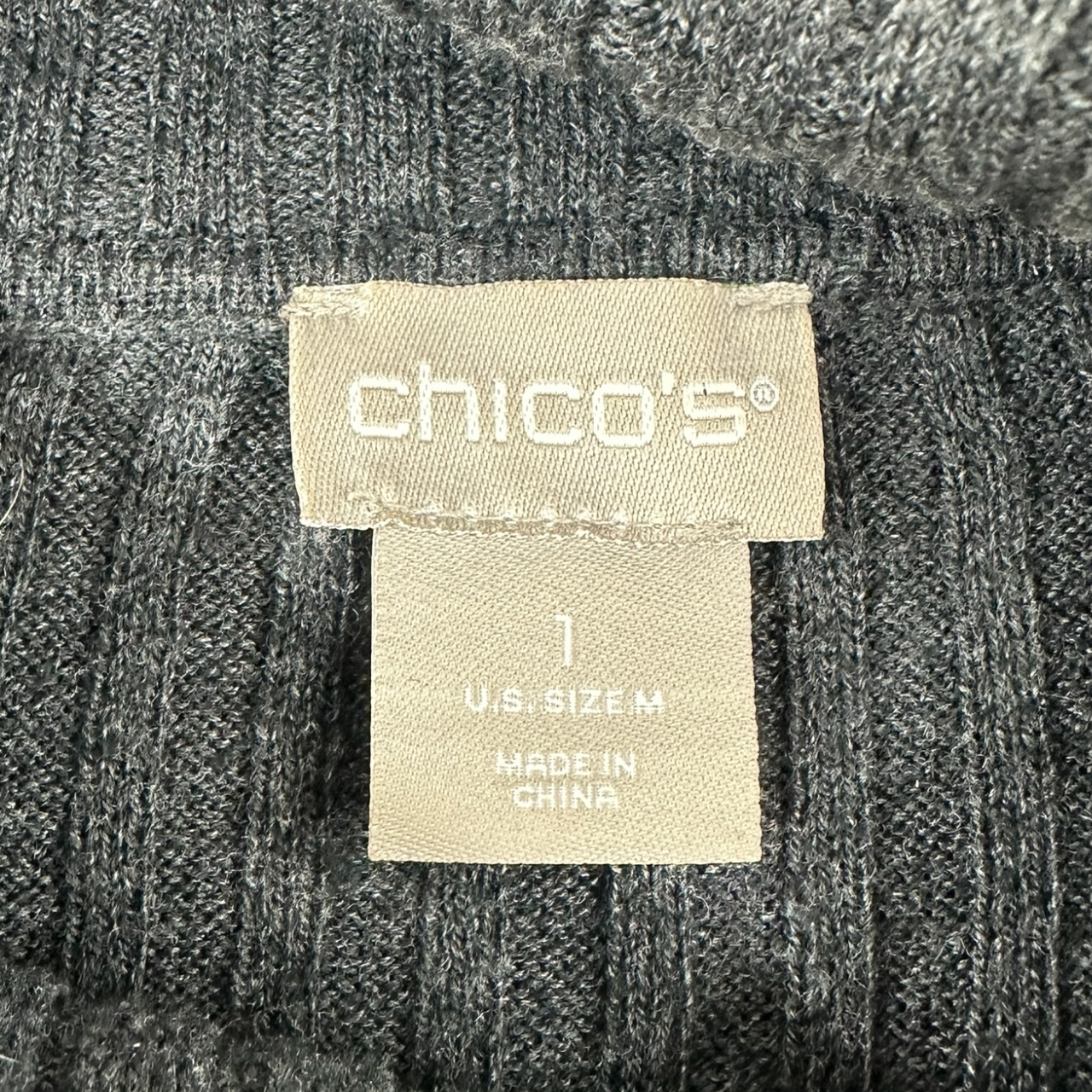 Gray Ribbed Turtleneck Sweater