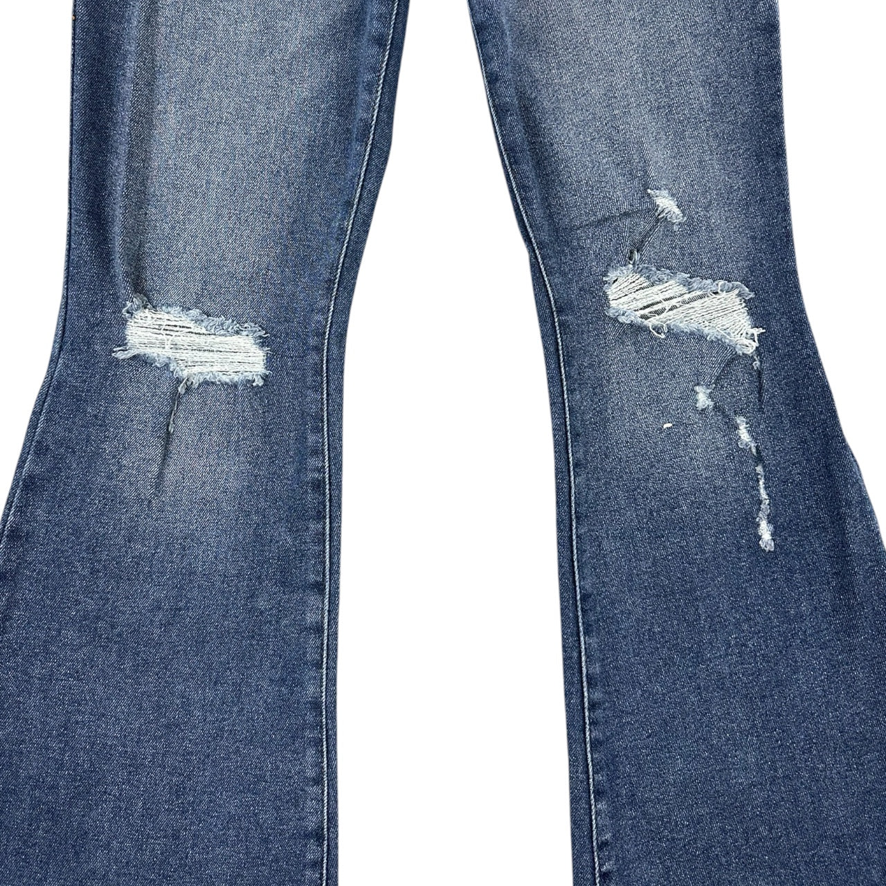 Celebrity Pink RE Generation Dark Wash Distressed Flared Jeans