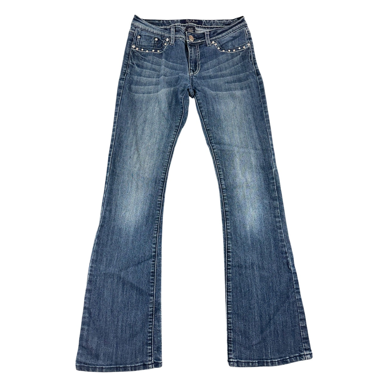 Rhinestone Embellished Y2K Earl Jean Bootcut Jeans
