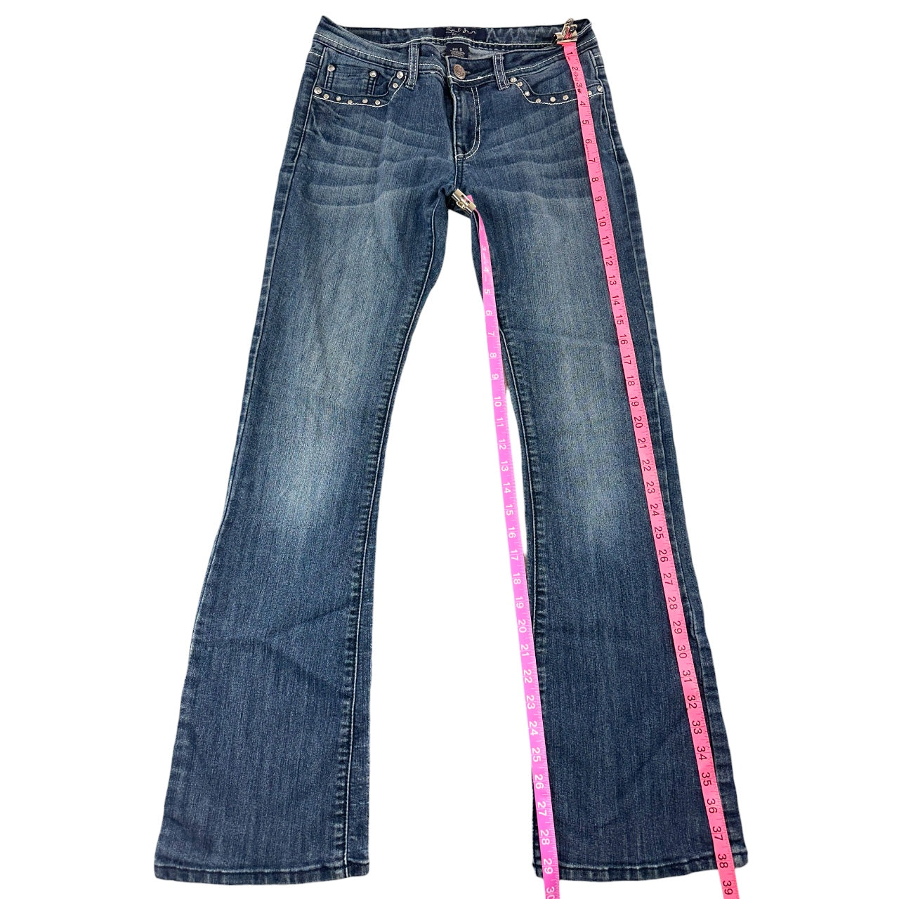 Rhinestone Embellished Y2K Earl Jean Bootcut Jeans