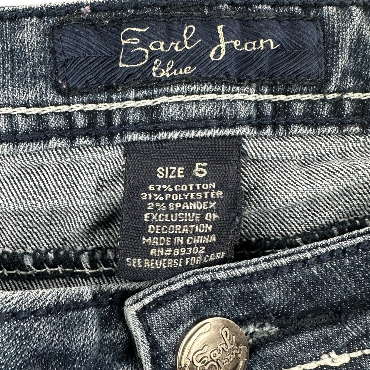 Rhinestone Embellished Y2K Earl Jean Bootcut Jeans