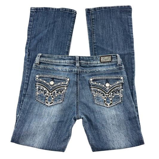 Rhinestone Embellished Y2K Earl Jean Bootcut Jeans