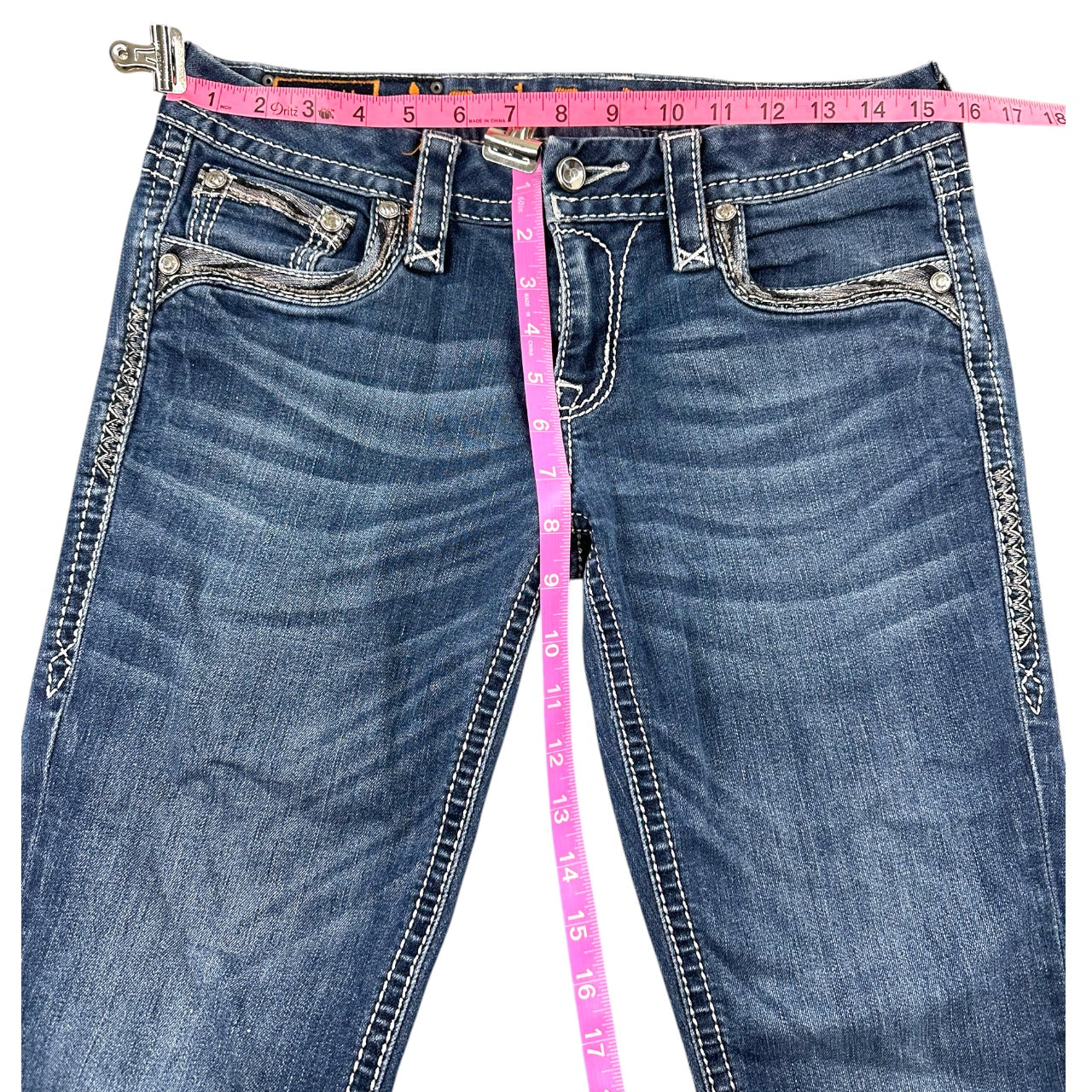 Y2K Boho Celebrity Pink RE Generation Flare Jeans