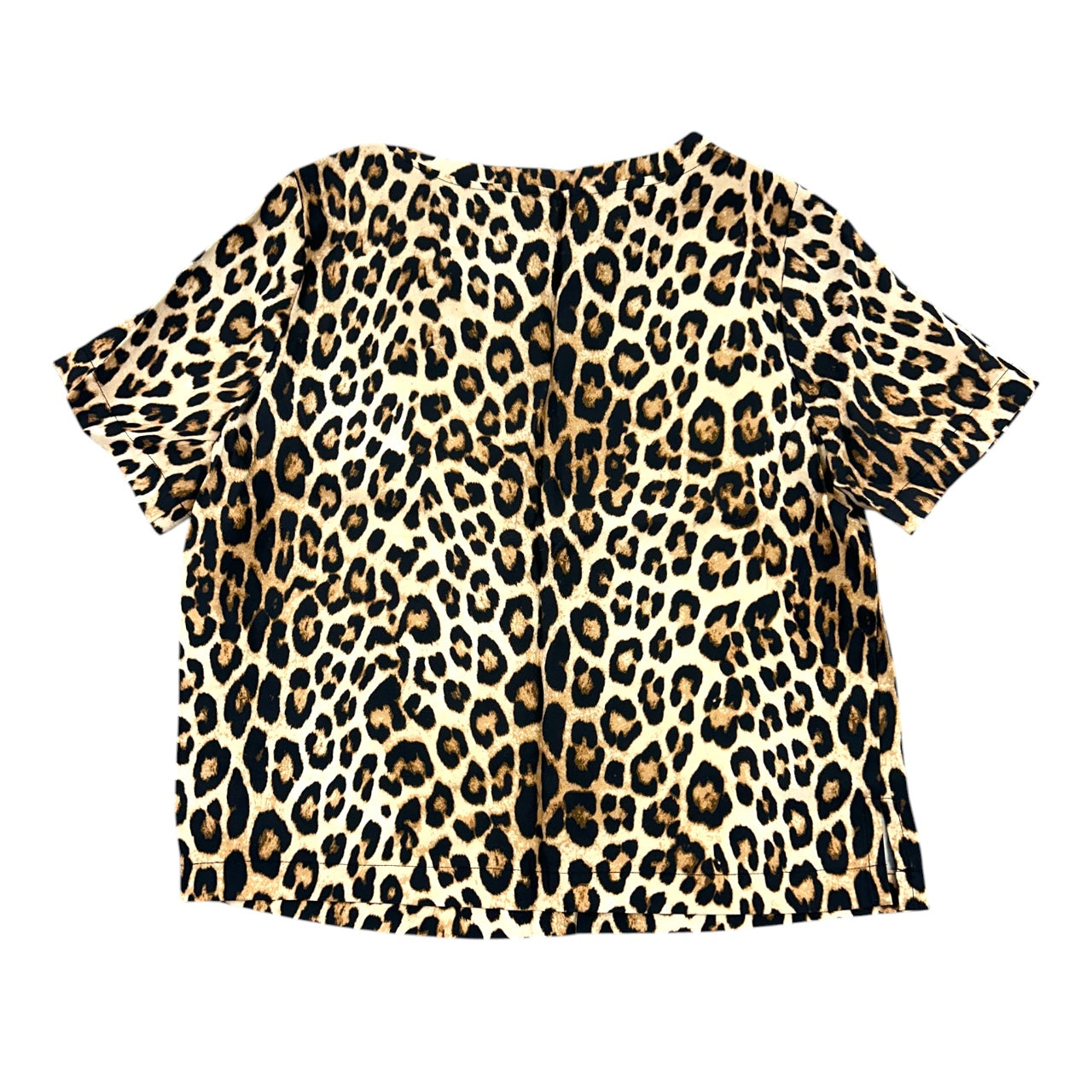 Good American Leopard Print Woven Pocket T Shirt