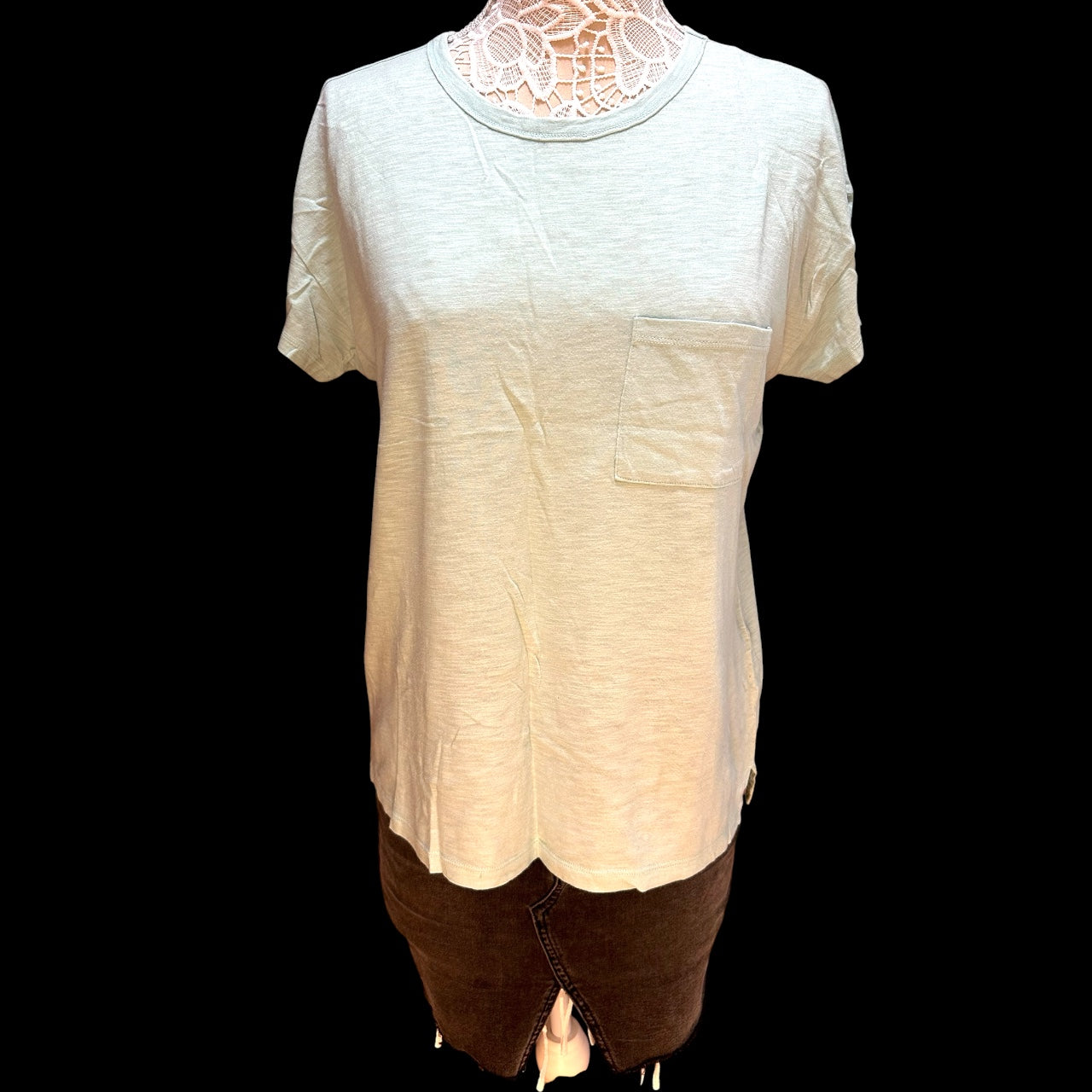 Abercrombie & Finch Mint Green Pocket Tee