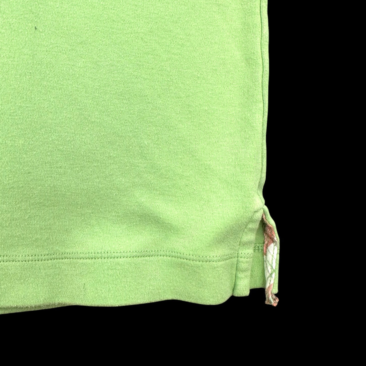 Vintage Koret Lime Green Polo Plaid Collar