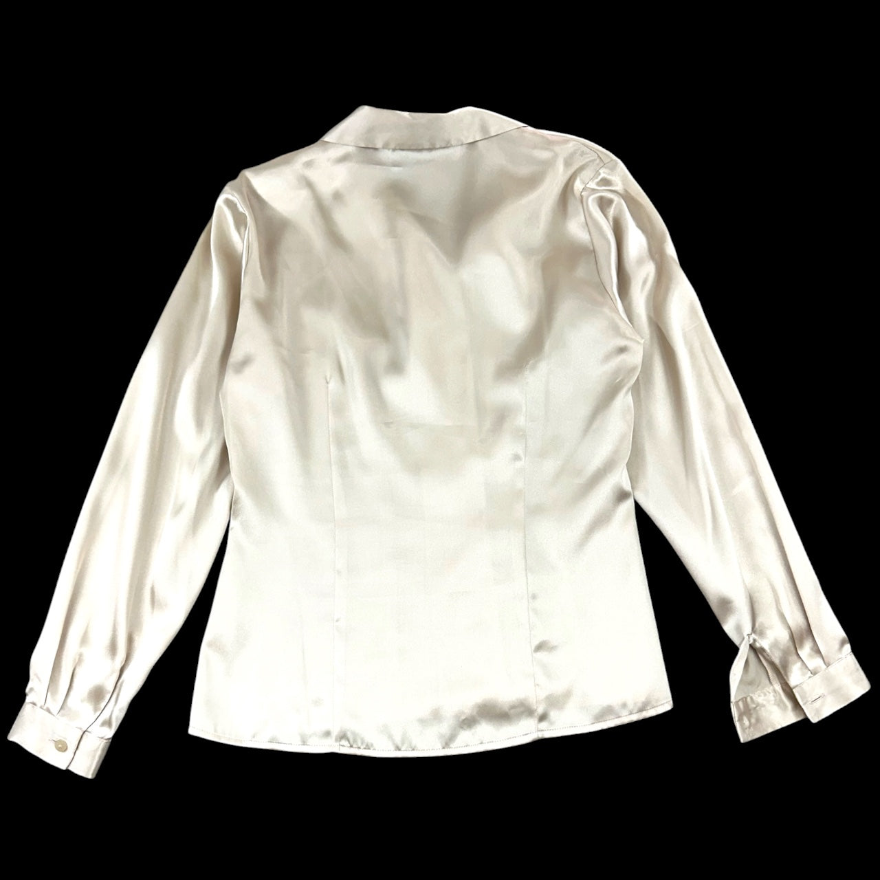 Vintage Laura Scott Champagne Satin Blouse