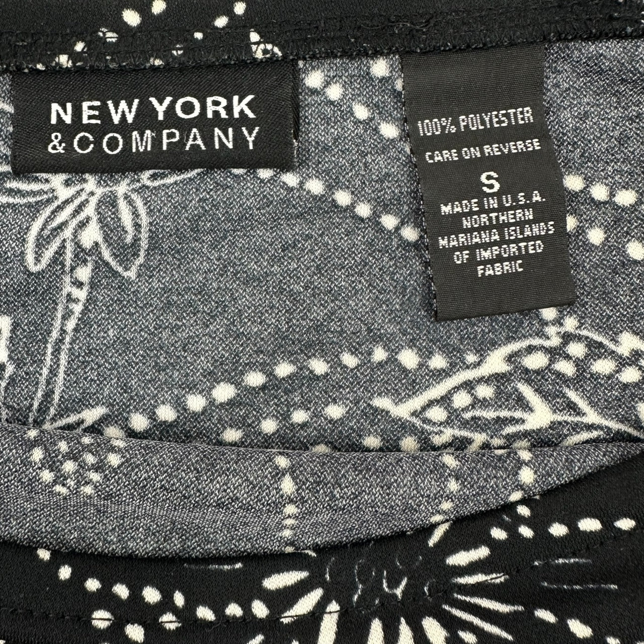 Vintage 90s Black & White Floral Dotted A Line Midi Skirt