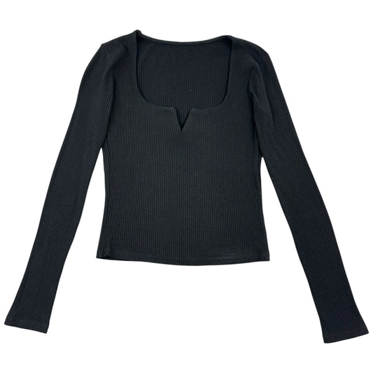 H&M Rib Knit Sweetheart Neck Top