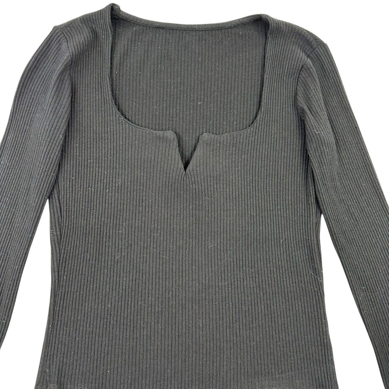 H&M Rib Knit Sweetheart Neck Top