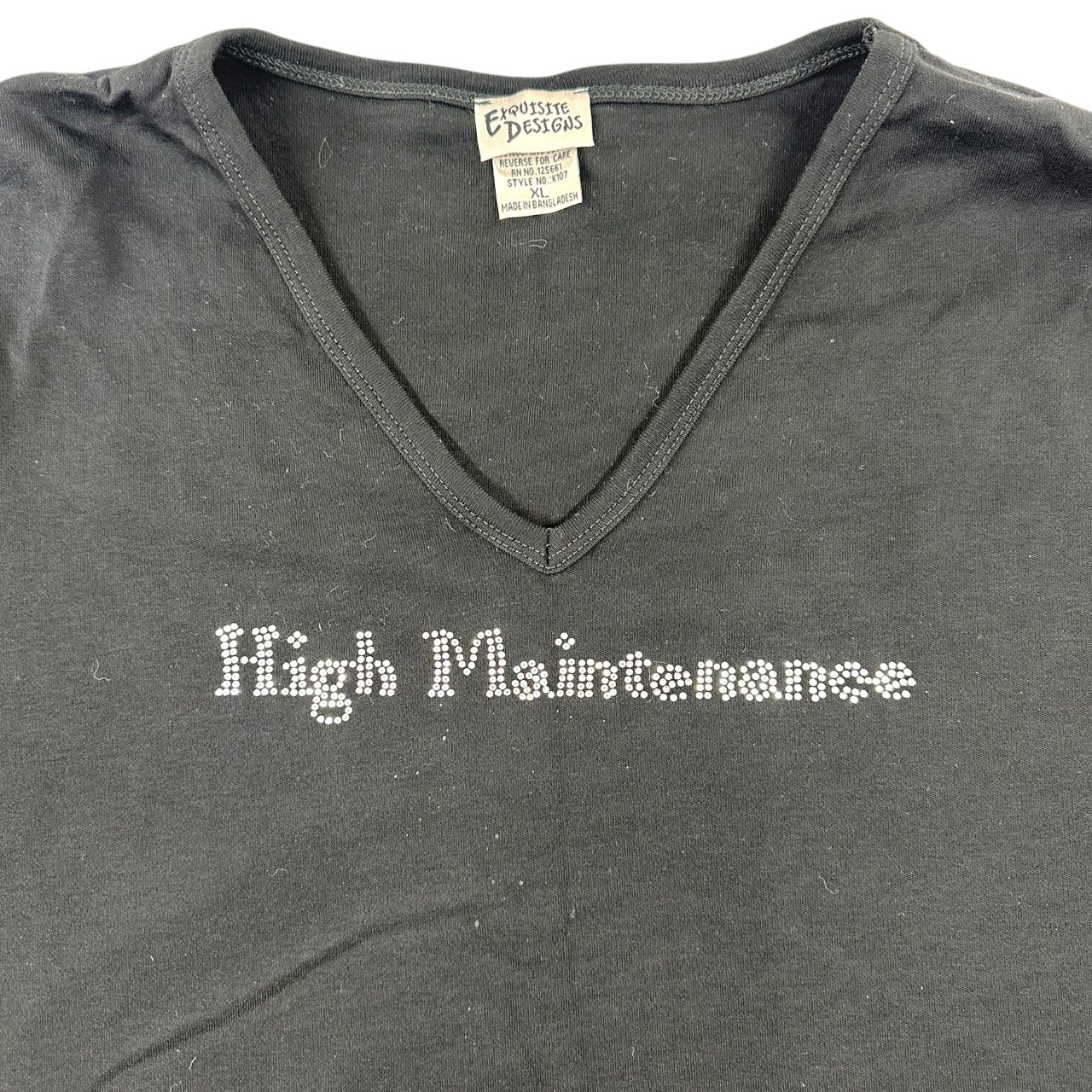Vintage Y2K Famous Epic "High Maintenance" Top