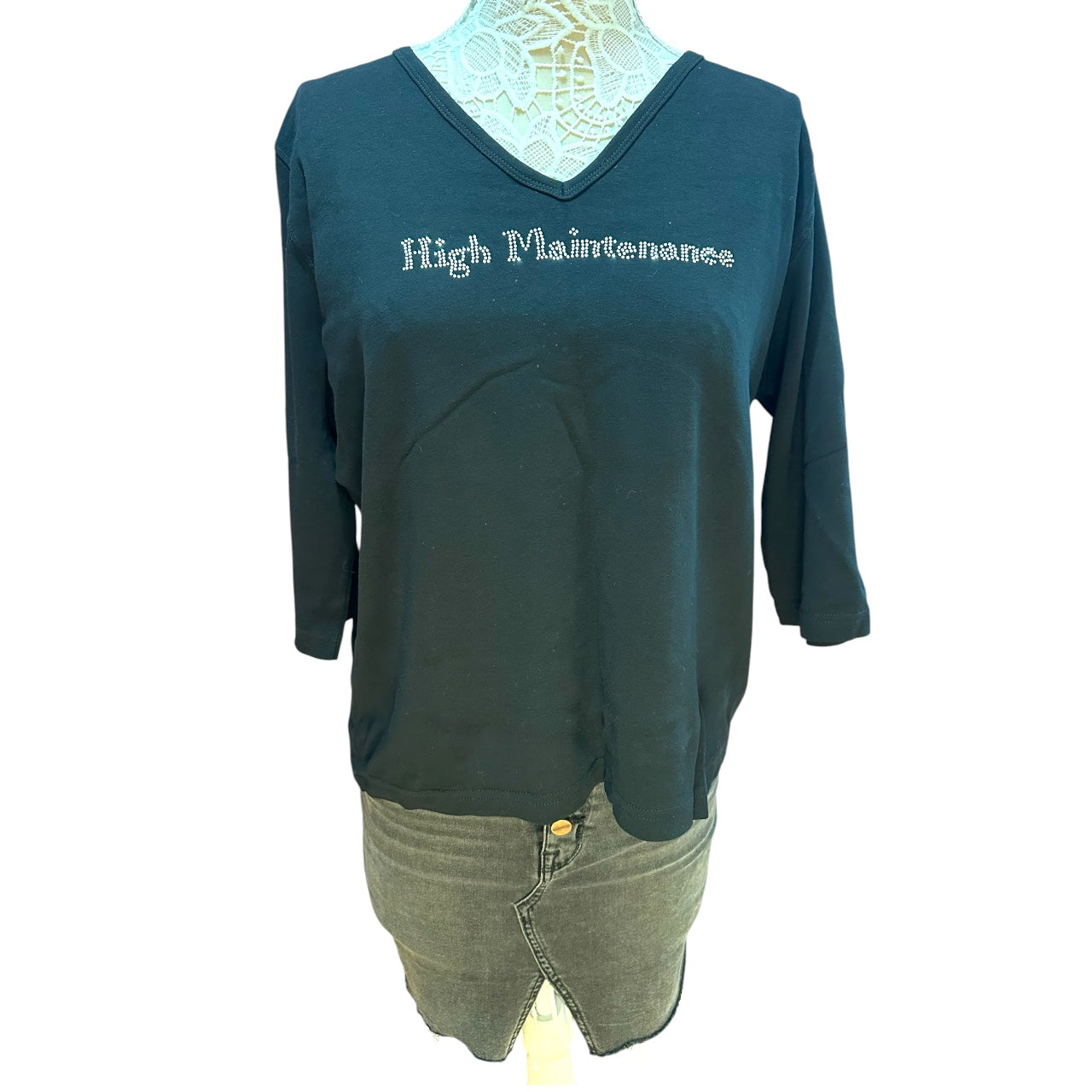 Vintage Y2K Famous Epic "High Maintenance" Top