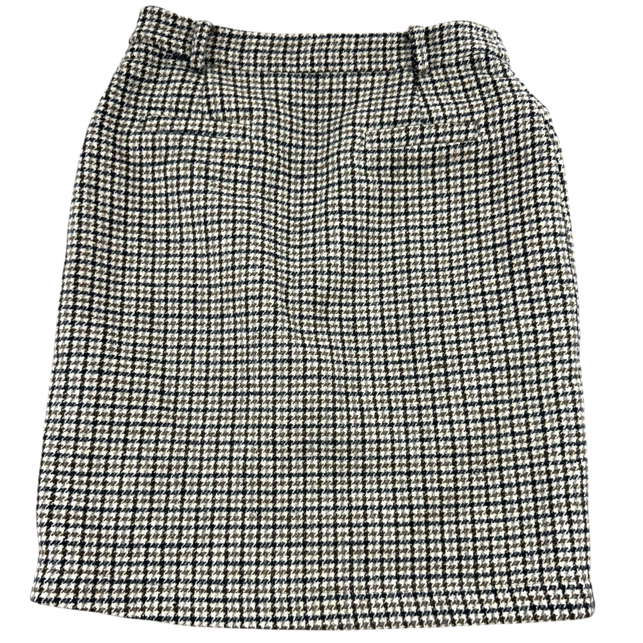 Vintage Style Roocool Houndstooth Mini Skirt Dark Academia Plaid Skirt with Pockets