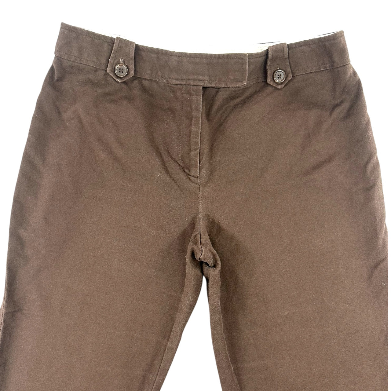 Charter Club Chocolate Brown Cropped Straight Leg Capri Trouser