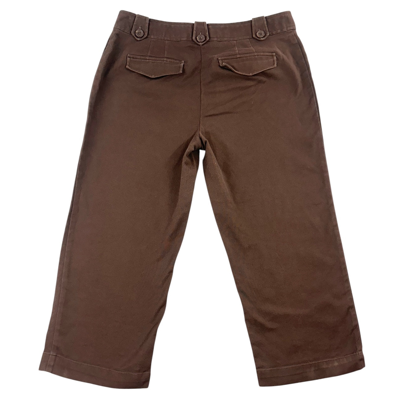 Charter Club Chocolate Brown Cropped Straight Leg Capri Trouser