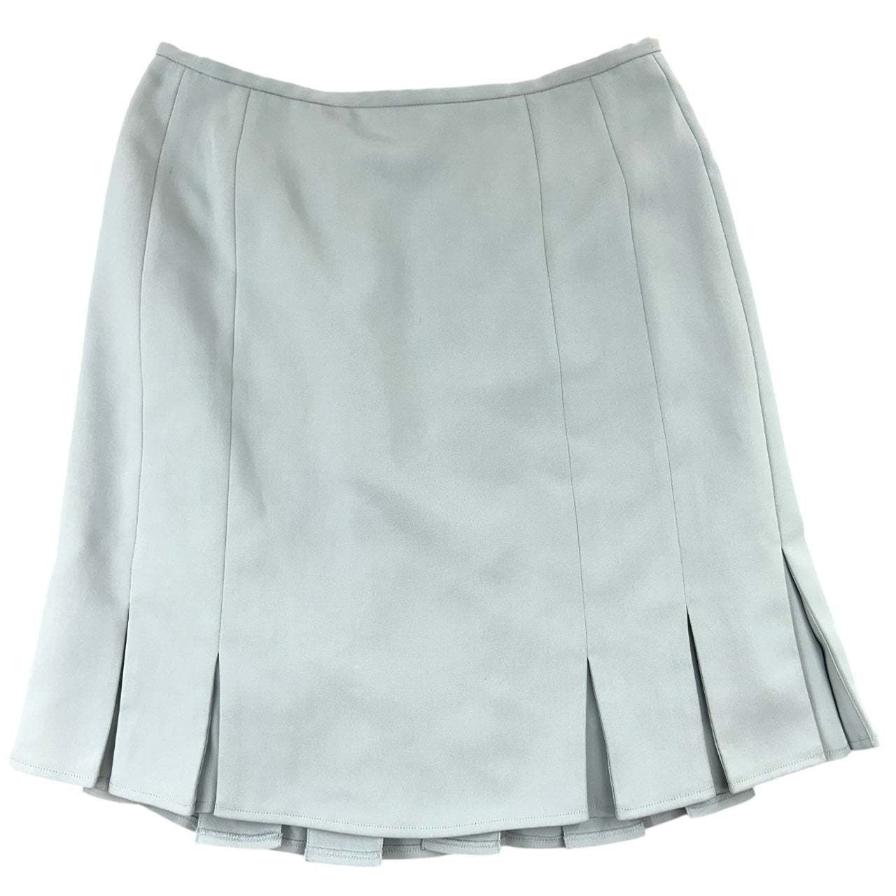 Vintage Votrenom Light Blue Grey Pleated Coquette & Preppy Mini Skirt