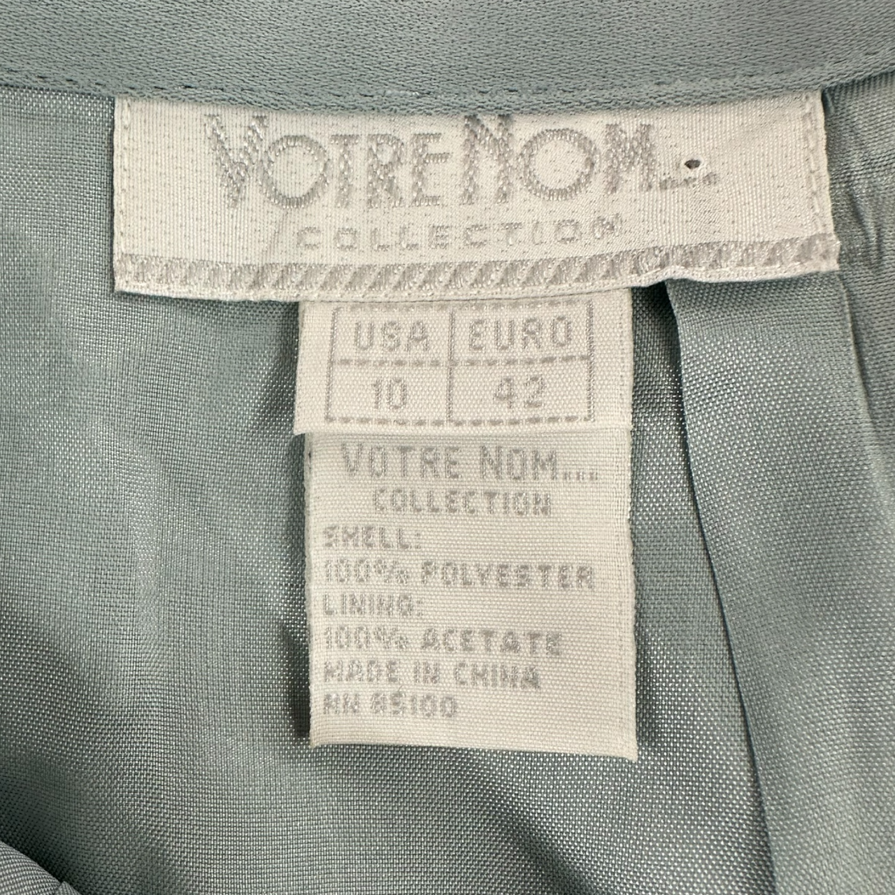 Vintage Votrenom Light Blue Grey Pleated Coquette & Preppy Mini Skirt