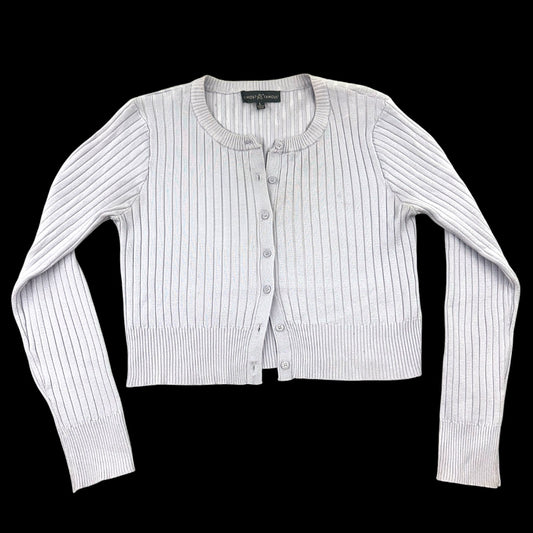 Almost Famous Lavender Button Up Cropped Cardigan