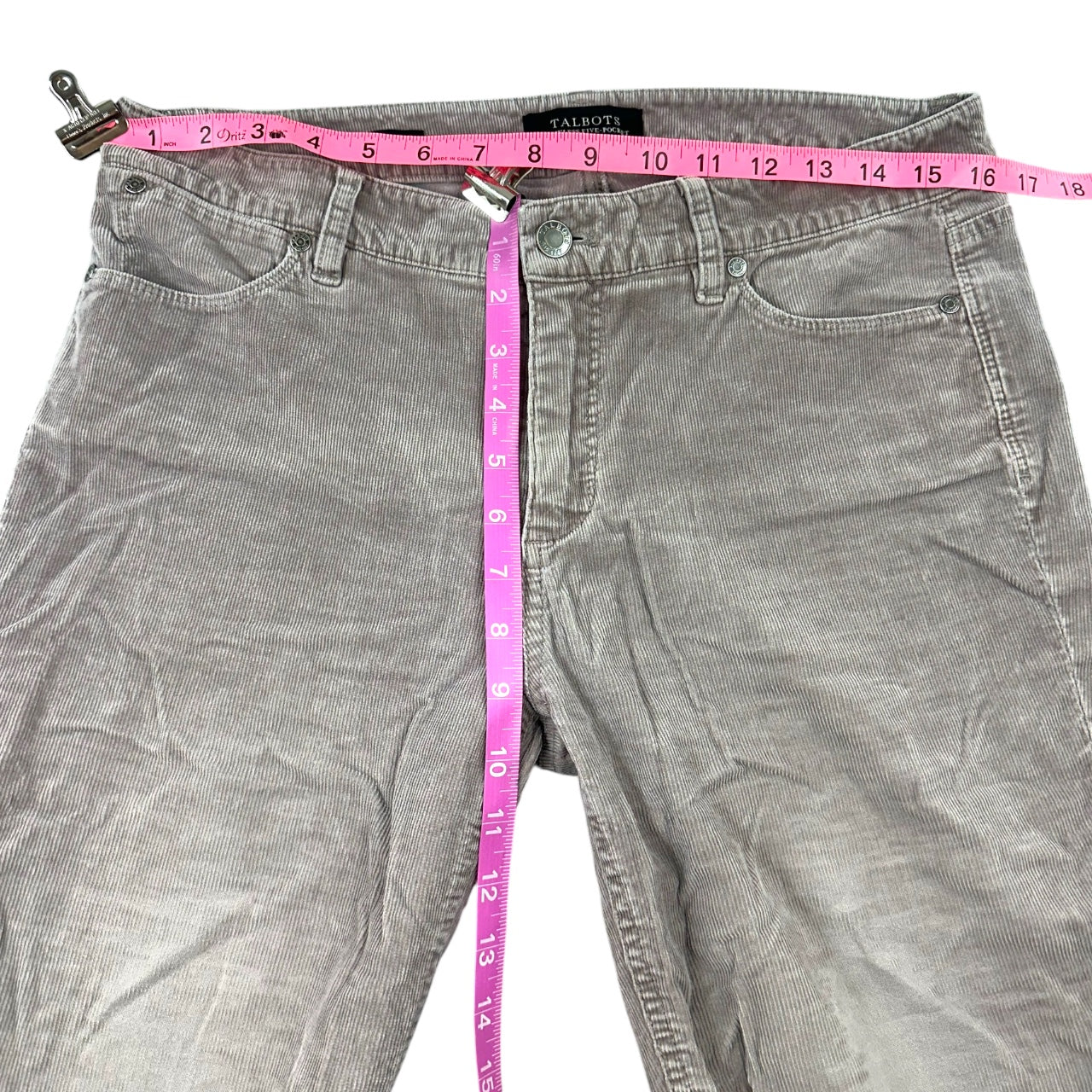 Talbots Flawless Five Pocket Straight Leg Corduroy Pants