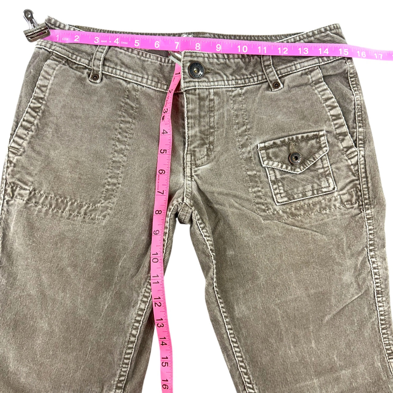 Vintage Eddie Bauer Utility Corduroy Pants Gorpcore Grey Cargo Trousers