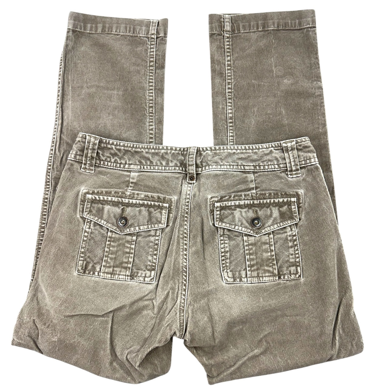 Vintage Eddie Bauer Utility Corduroy Pants Gorpcore Grey Cargo Trousers