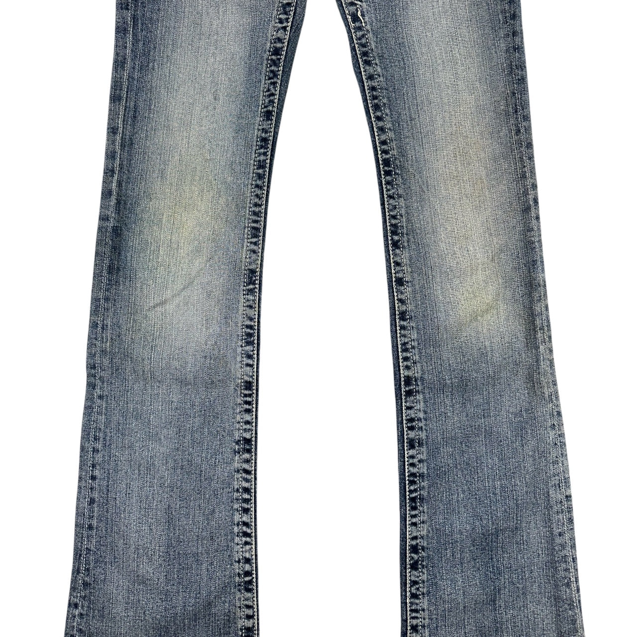 Vintage Y2K Daytrip Bootcut Jeans Embroidered Bling Flap Pocket Denim