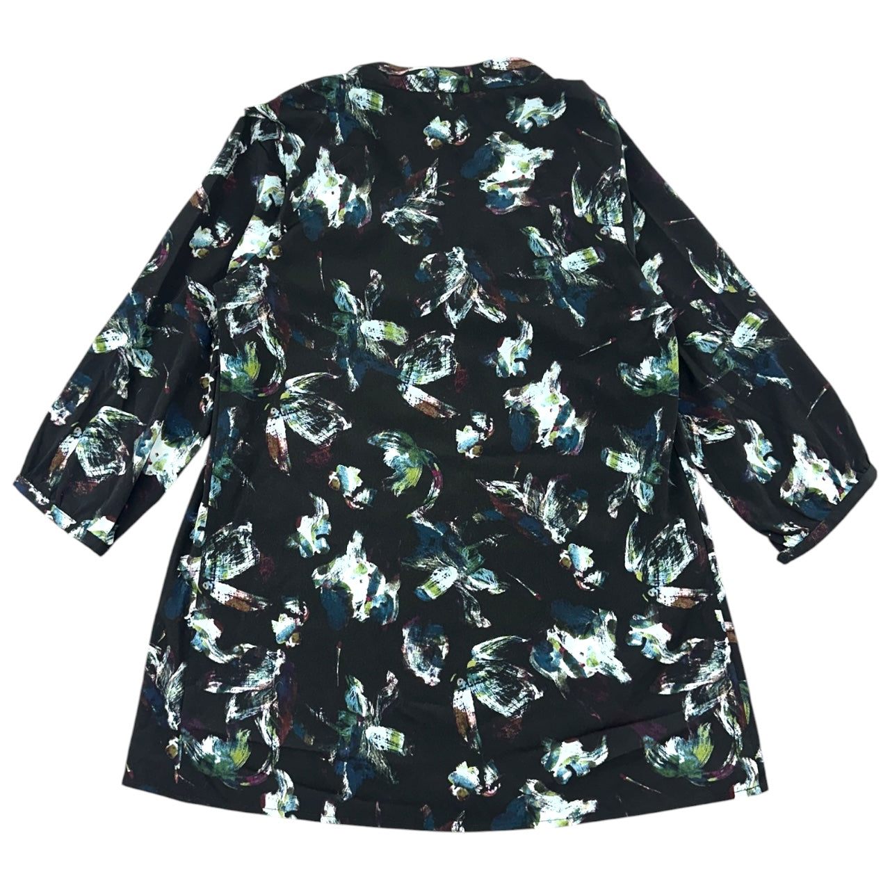 Liz Lange for Target Black & Blue Abstract Floral Maternity Tunic