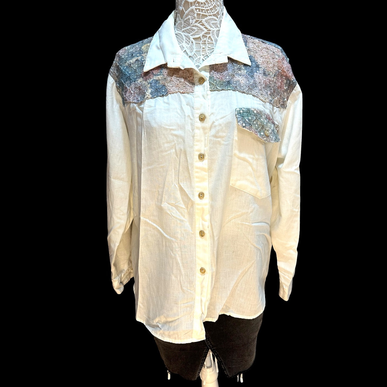 Vintage 90s Tap & Co. Western Boho Button Up