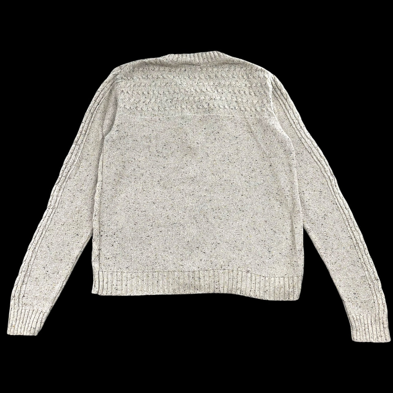 Vintage North Crest Aran Cream Cable Knit Cardigan