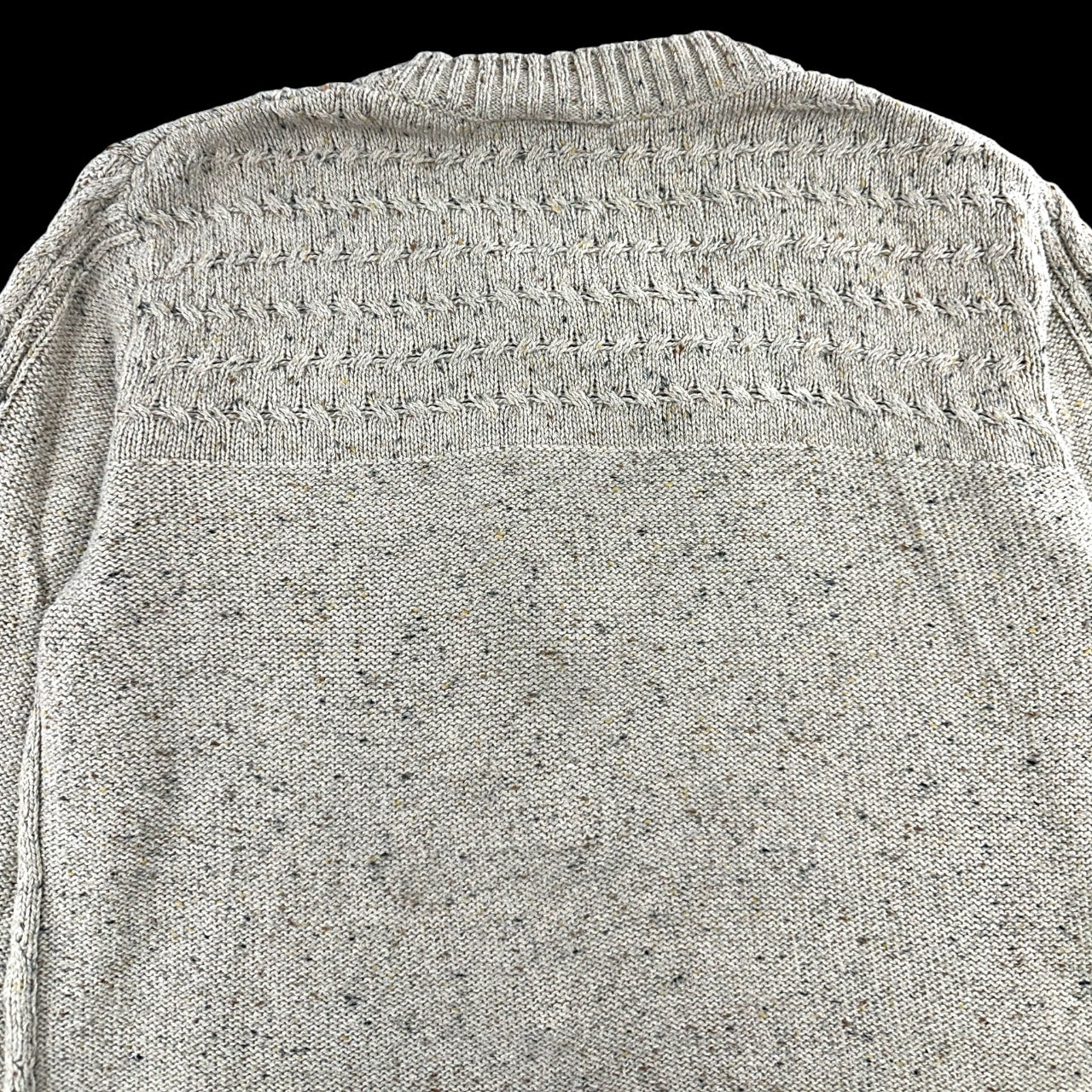 Vintage North Crest Aran Cream Cable Knit Cardigan