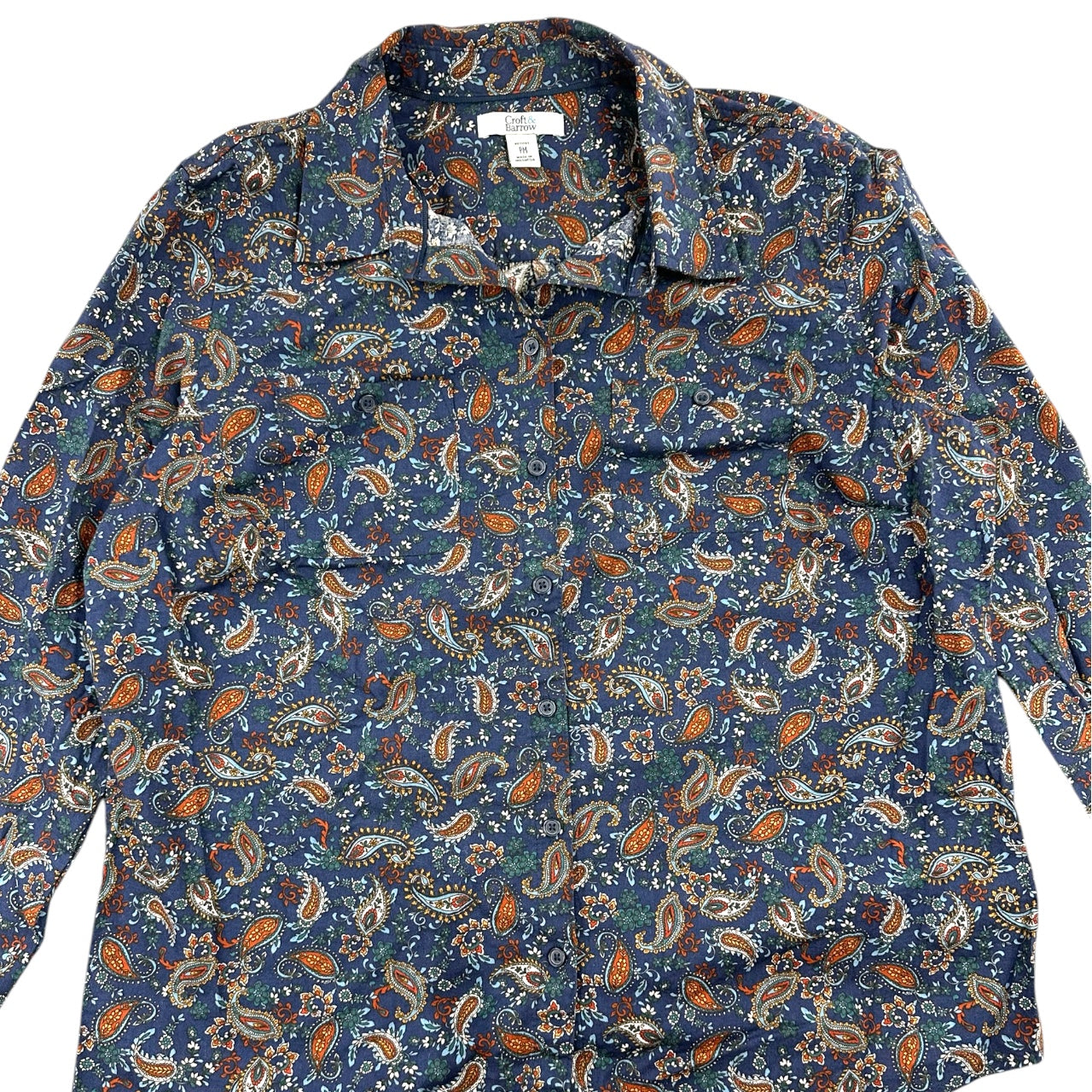 Vintage 90s Croft & Barrow Paisley Button Down