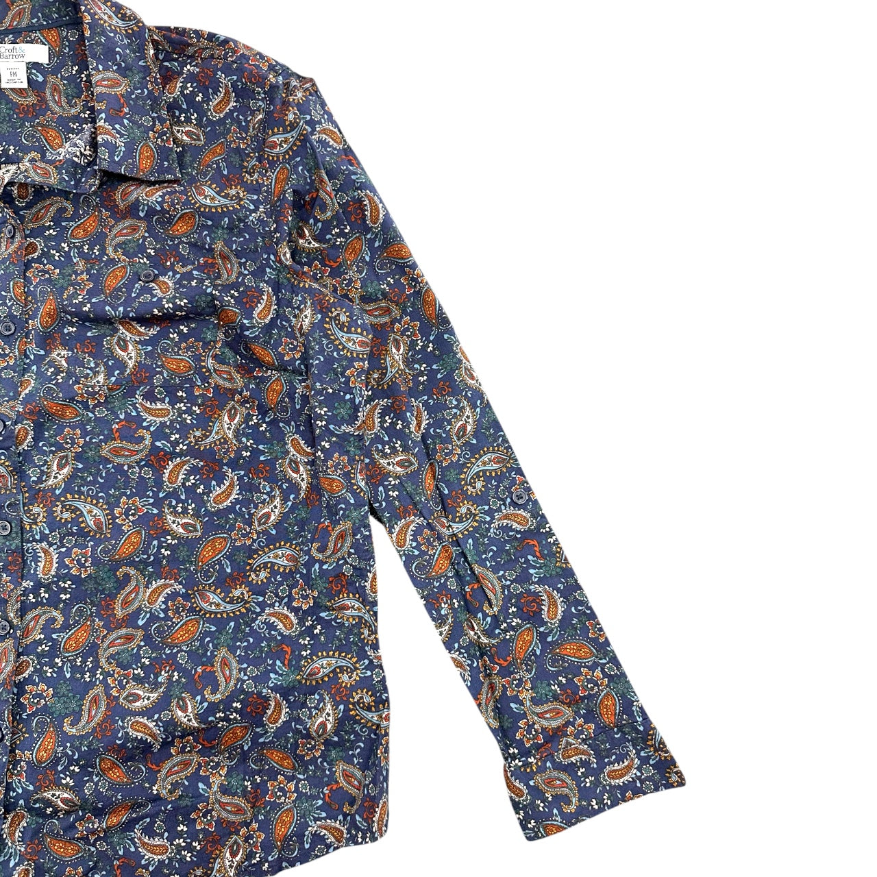 Vintage 90s Croft & Barrow Paisley Button Down