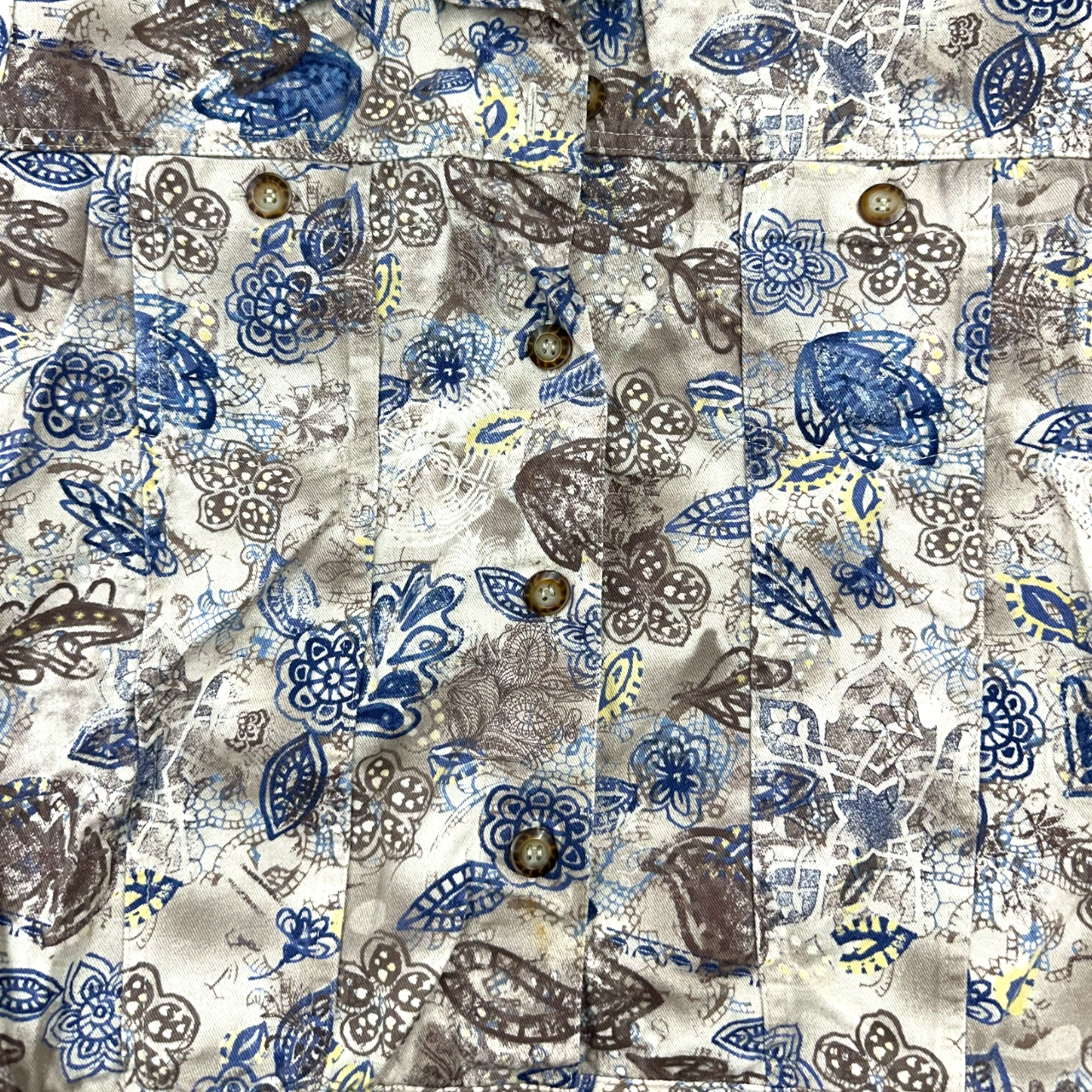 Vintage Christopher & Banks Floral Paisley Denim Jacket