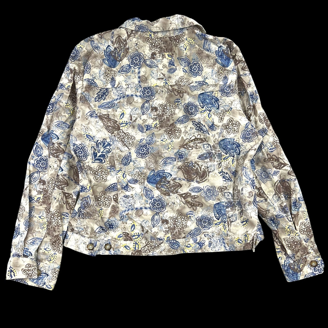 Vintage Christopher & Banks Floral Paisley Denim Jacket