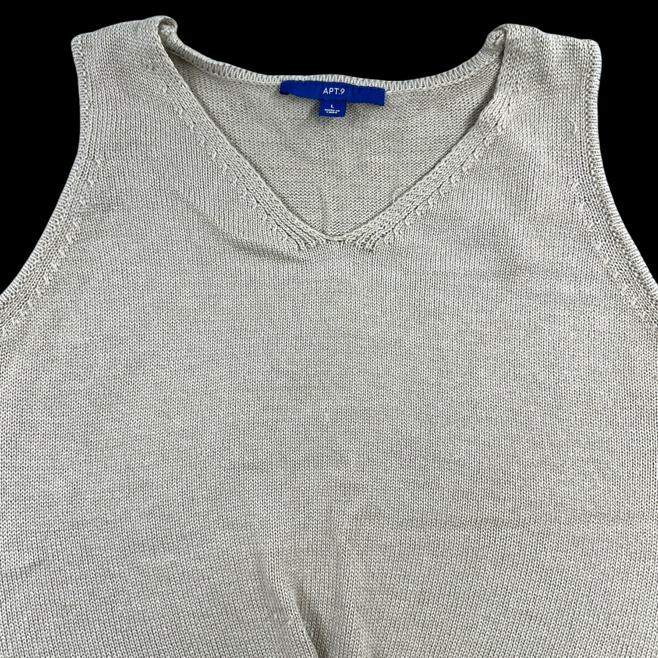 Y2K Minimalist Twist Front Apt. 9 Knit Tank Top