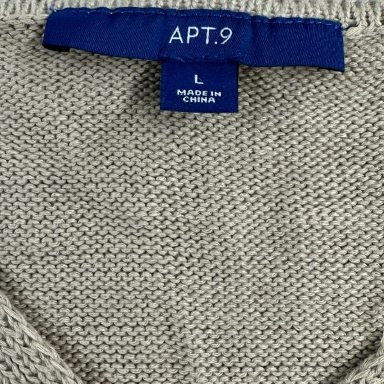 Y2K Minimalist Twist Front Apt. 9 Knit Tank Top