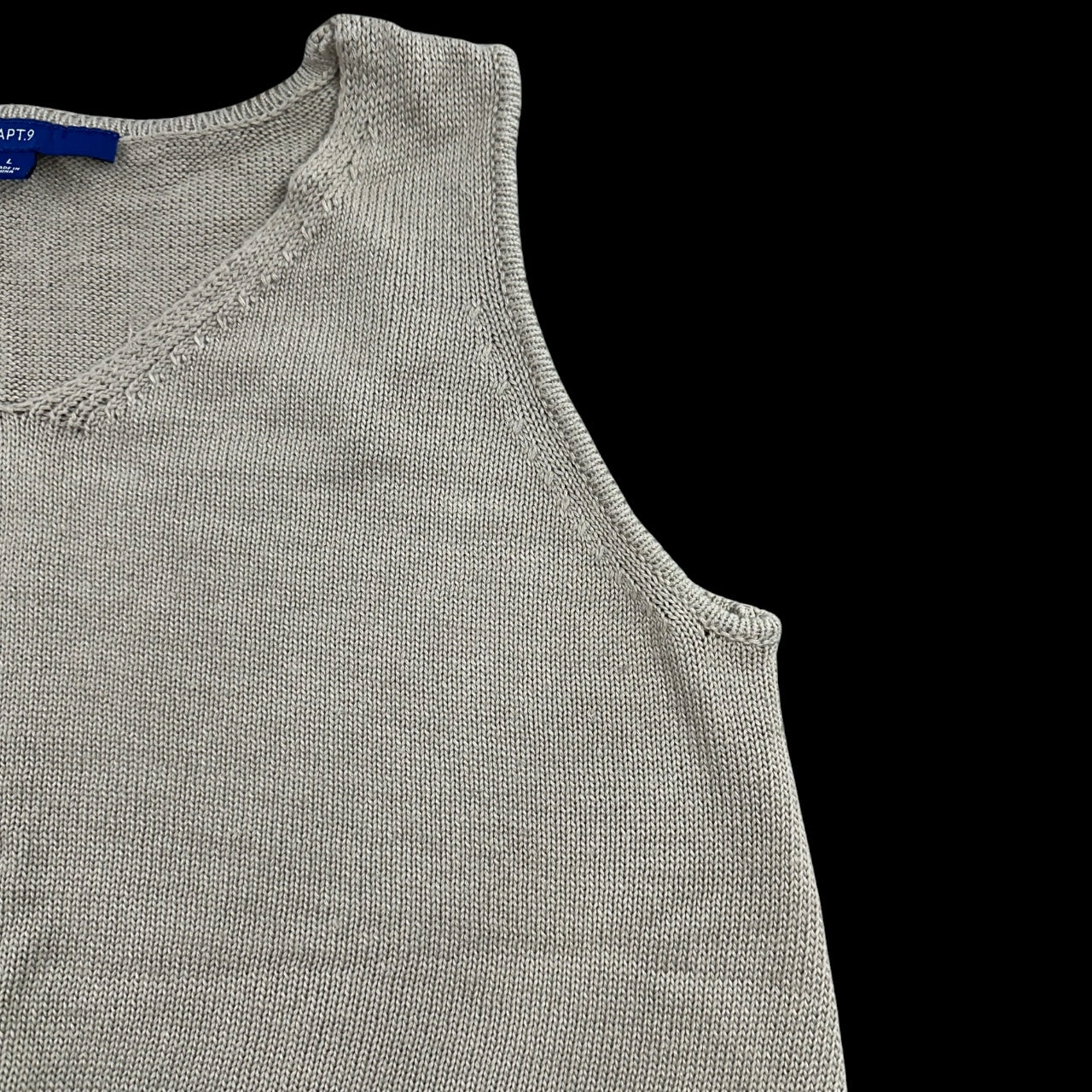 Y2K Minimalist Twist Front Apt. 9 Knit Tank Top