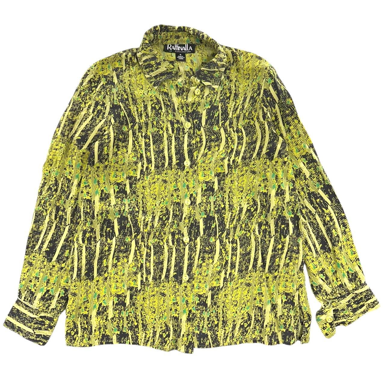 Vintage 90s Raffinalla Abstract Print Blouse